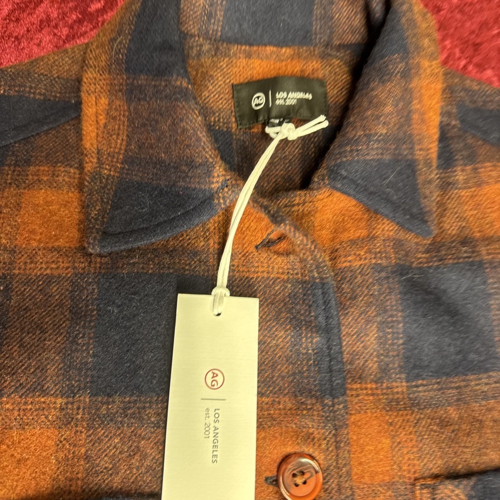 AG Adriano‎ Goldschmied Men's Barn Coat Size XS Chore Jacket Buttonup Pockets - Picture 6 of 12